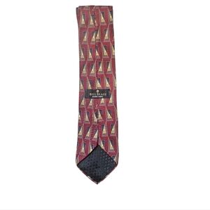 Bill Blass | Red and Gold Patterned Tie